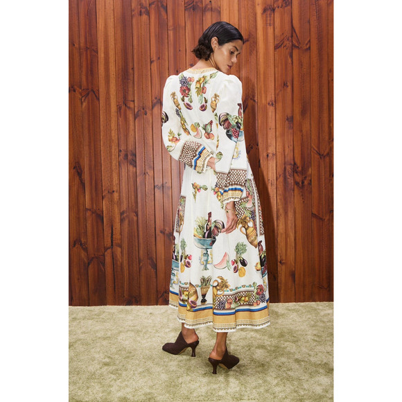 Alemais Mercado Midi Dress US 4 - Picture 3 of 9